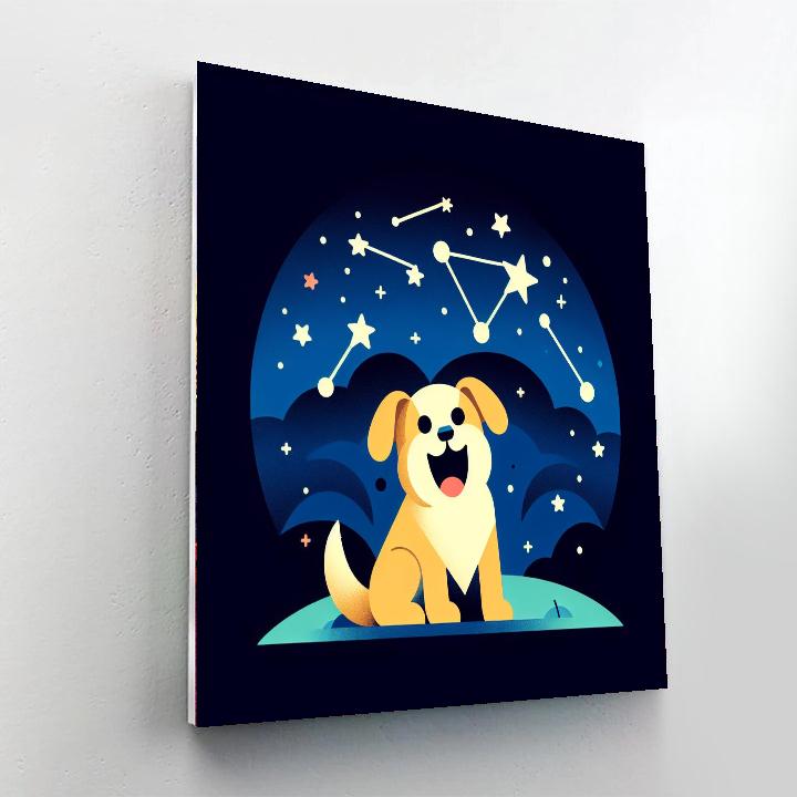Celestial Canine Constellation Paint By Numbers