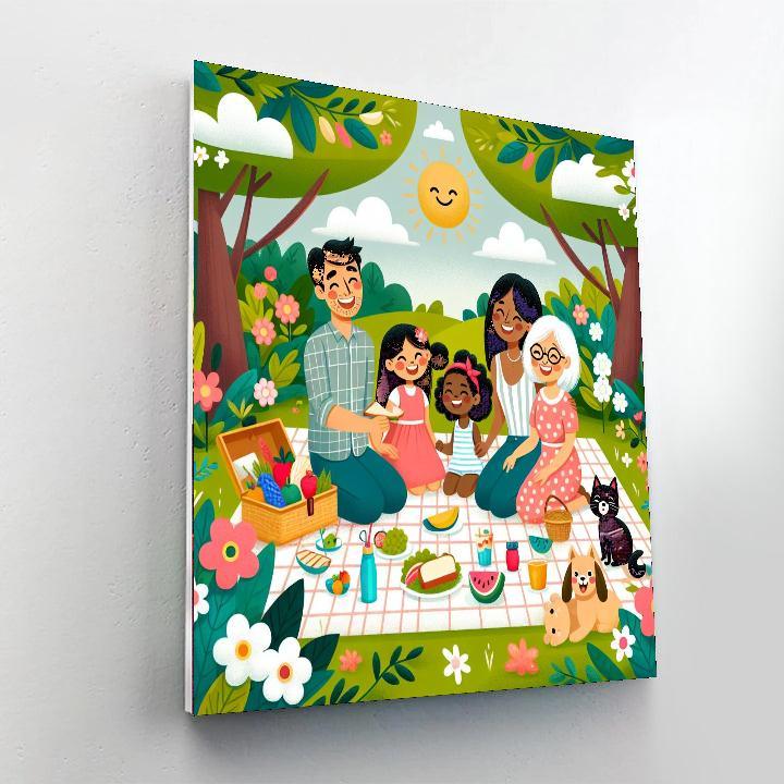 Joyful Family Reunion Paint By Number