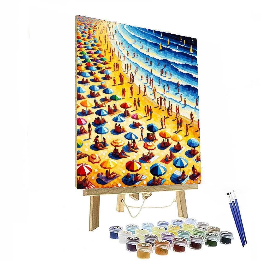 Breezy Summer Shoreline Painting By Numbers Kit
