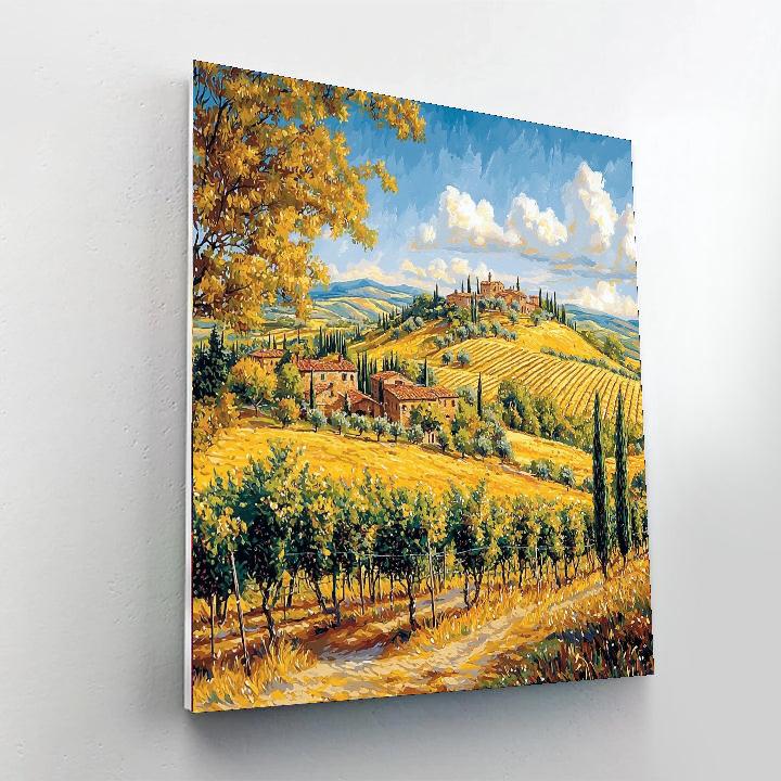 Tuscany's Val D'orcia - Italy Numbered Painting Kits