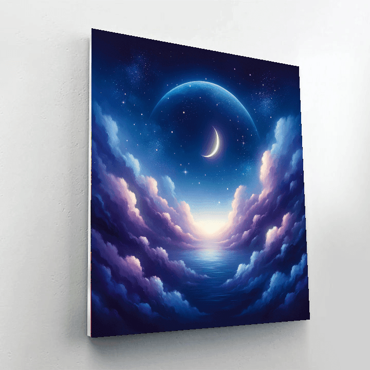 Serene Night Sky Painting By Numbers Kit