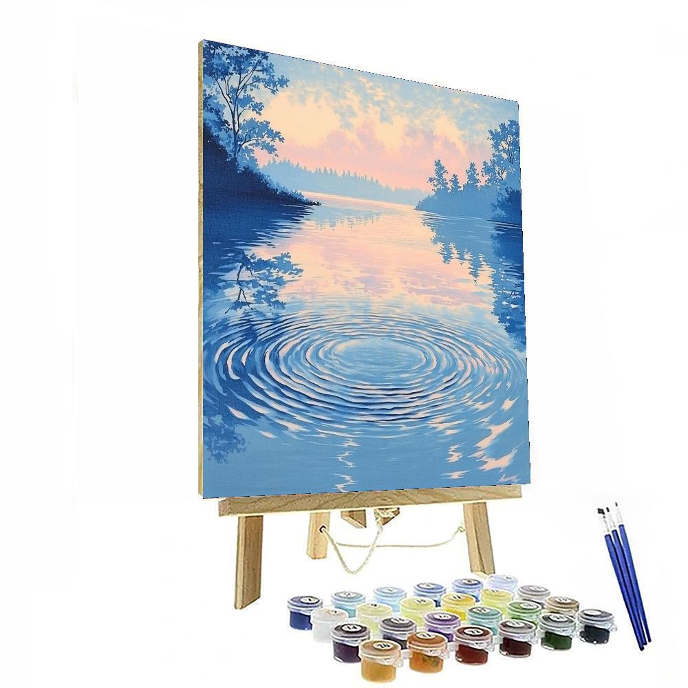 Hiroshige Inspired Gentle Waters  Number Painting