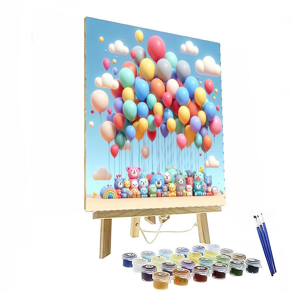 Bright Balloon Fiesta Paint By Numbers Kits