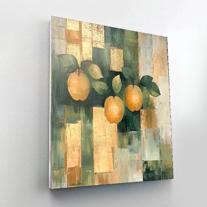 Paul Cézanne Inspired Golden Orchard Delight  Paint By Color