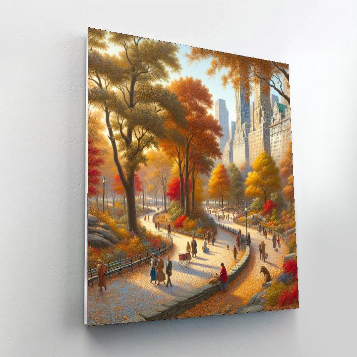 Autumn In Central Park Painting By Numbers Kit