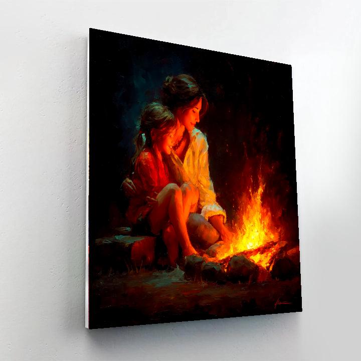 Cozy By The Fire Paint By Number