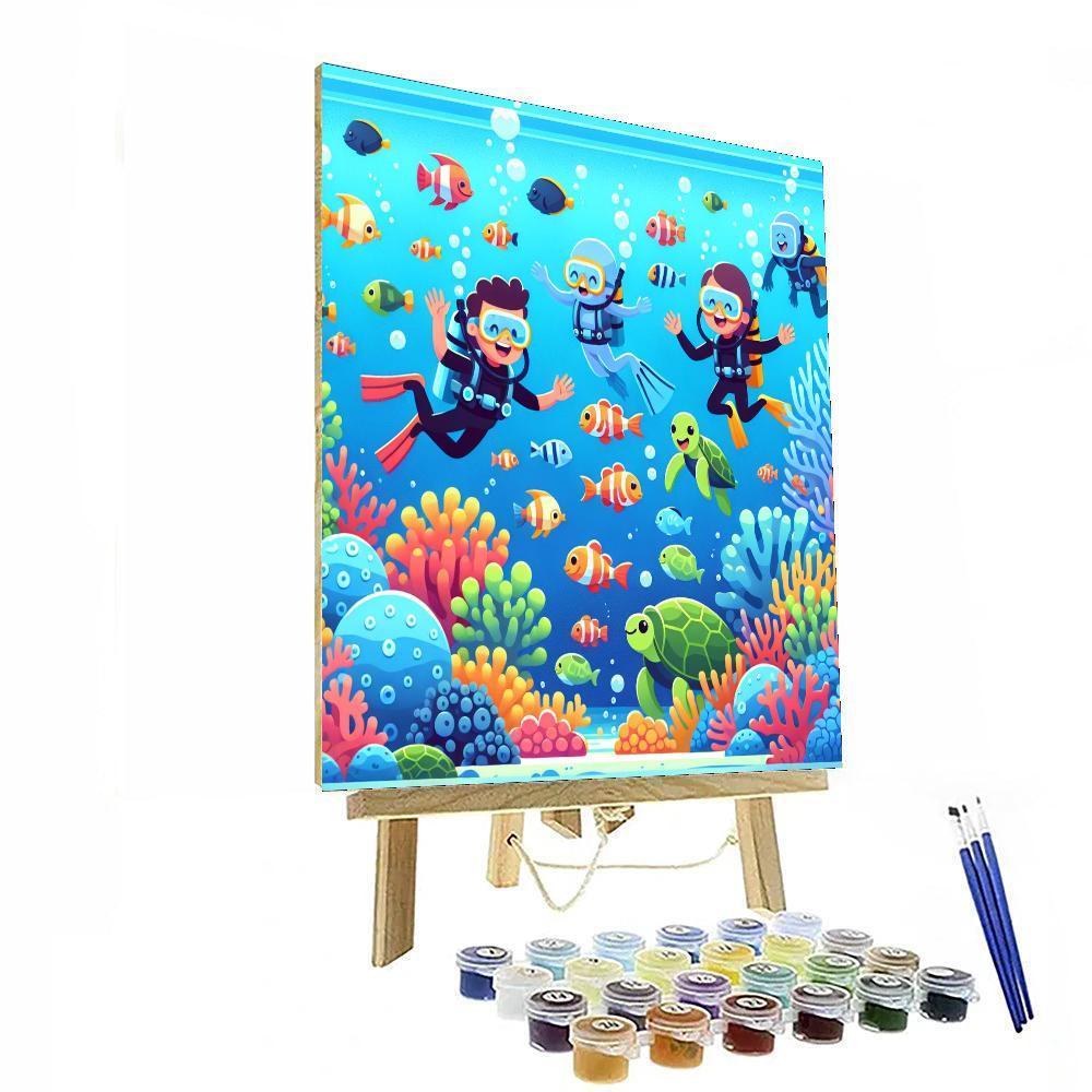 Underwater Exploration Crew Paint By Number