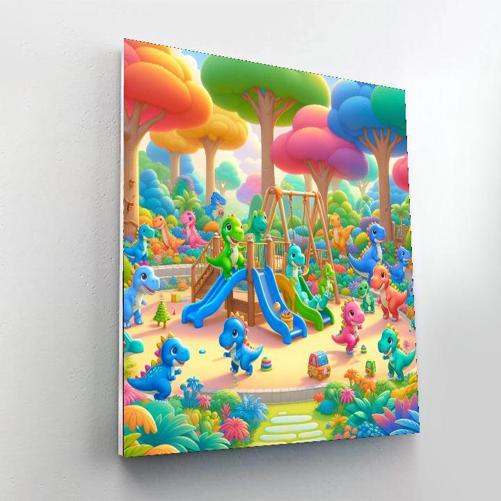 Delightful Dinosaur Park Paint By Numbers Kits