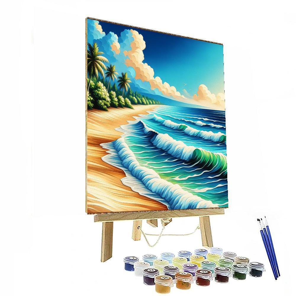 Glistening Coastal Escape Paint By Number