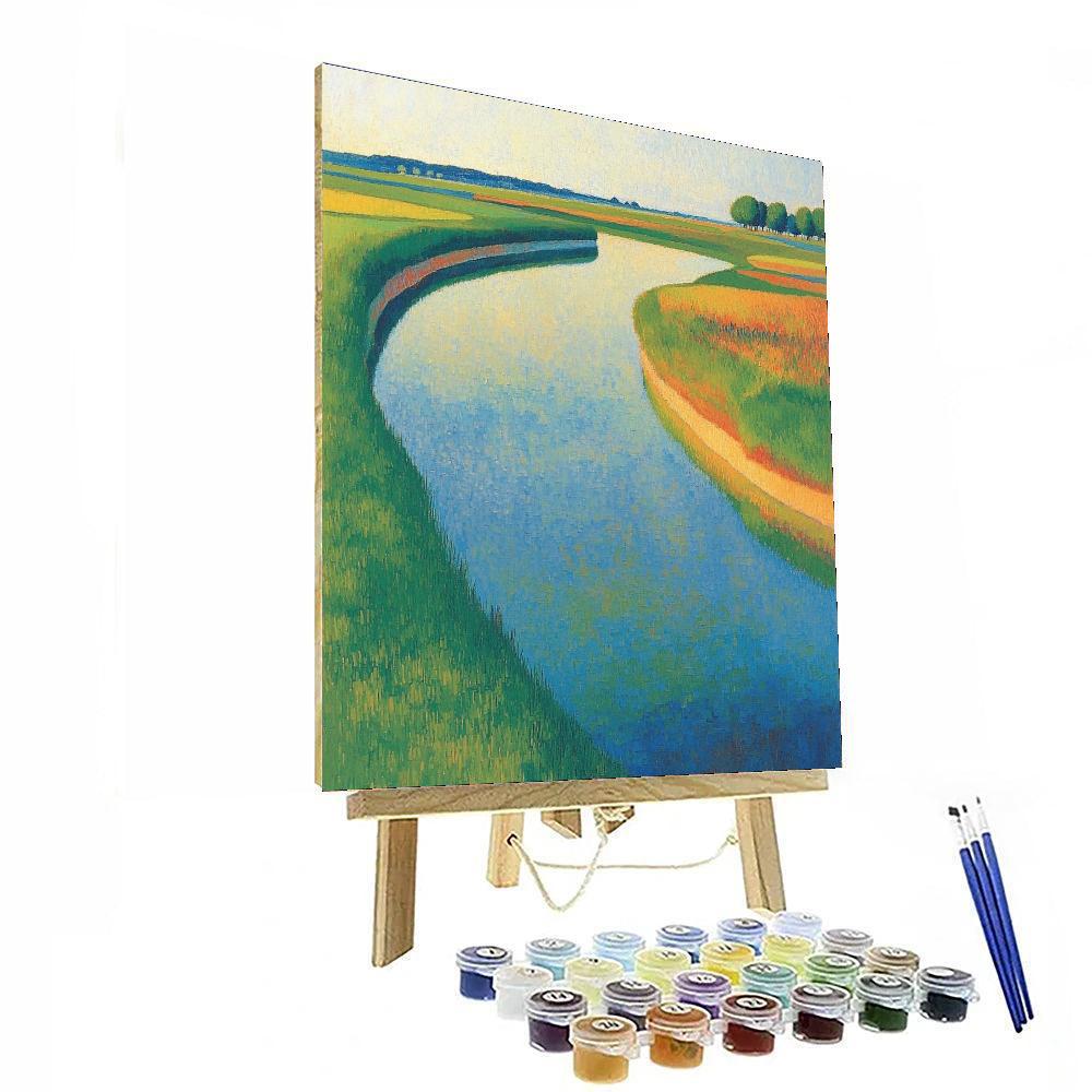 Georges Seurat Inspired Mirrored Landscapes  Paint By Number