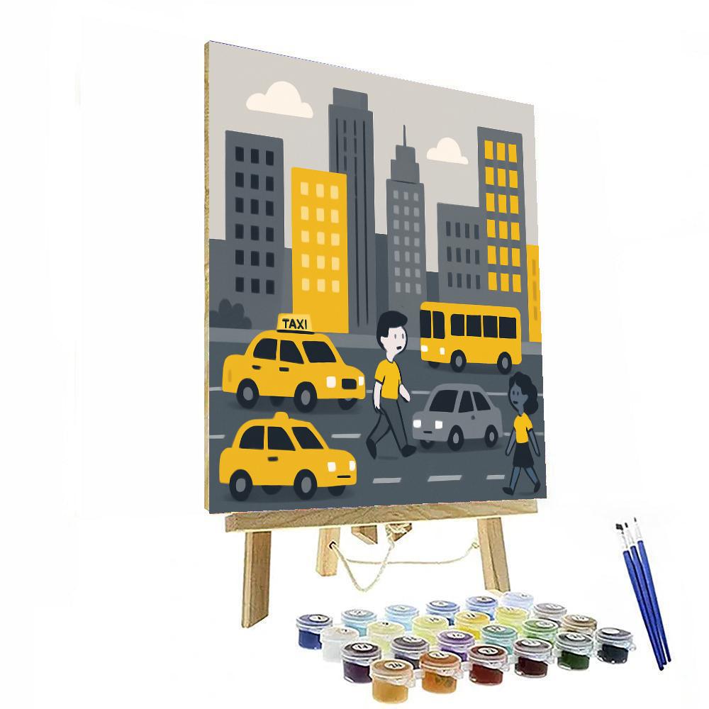 Cityscape Skyline Adventure Paint By Numbers Art