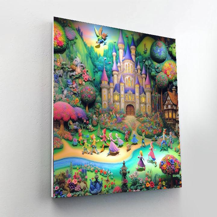 Enchanting Fantasy Castle Numbered Painting Kits