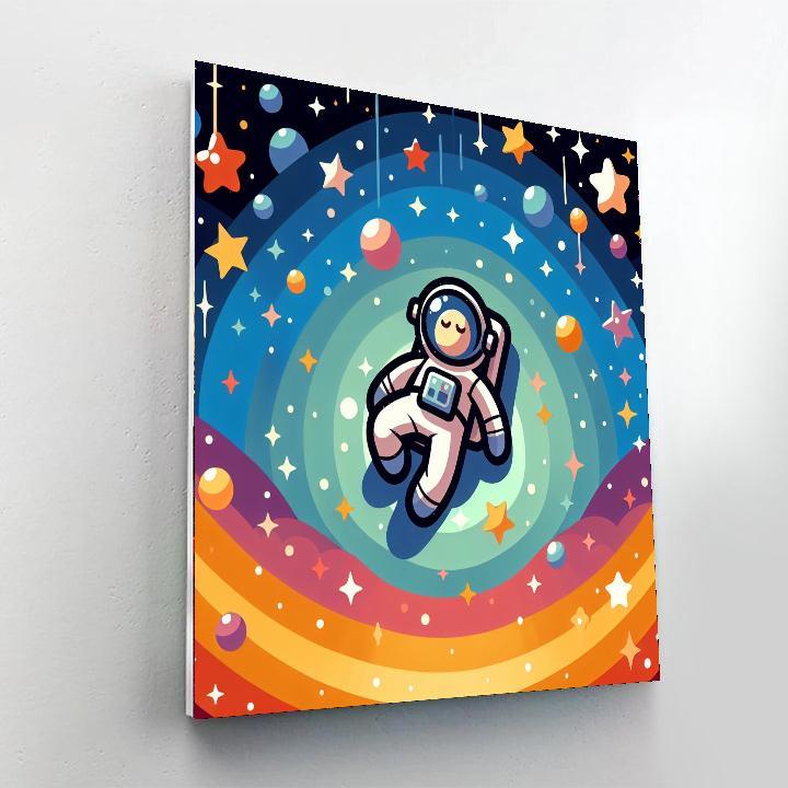 Starry Night Astronaut Painting By Numbers Kit