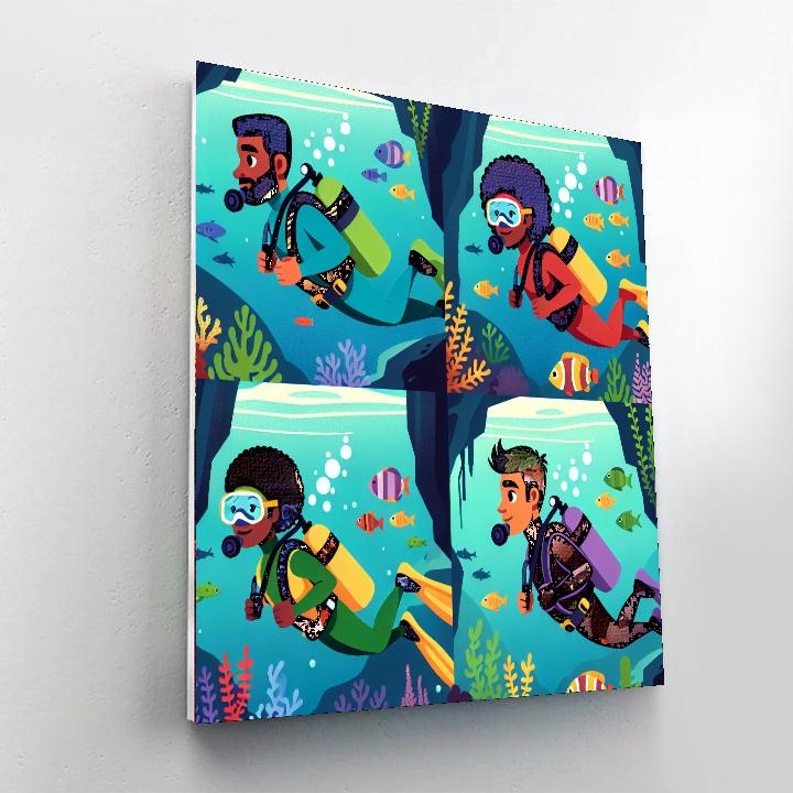 Daring Divers Numbered Painting Kits