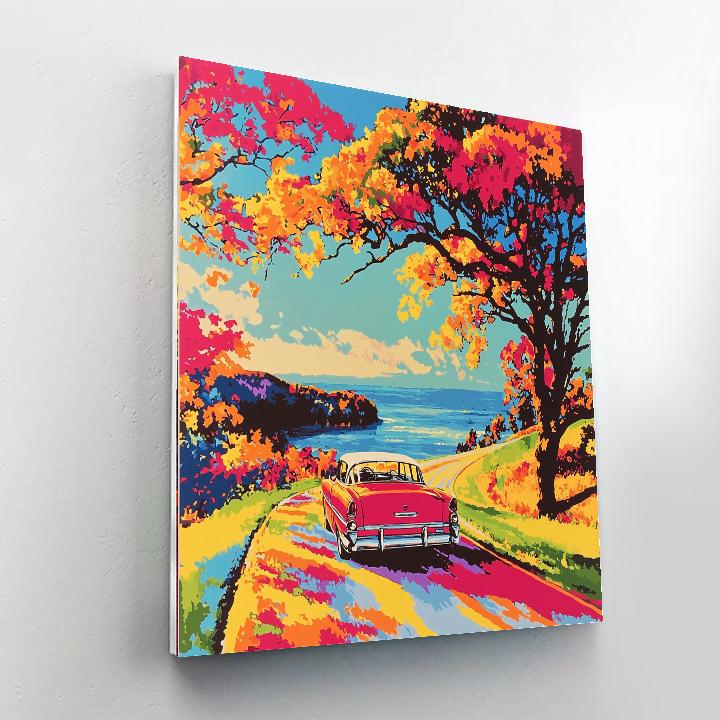 Andy Warhol Inspired Nostalgic Road Trip  Paint By Number