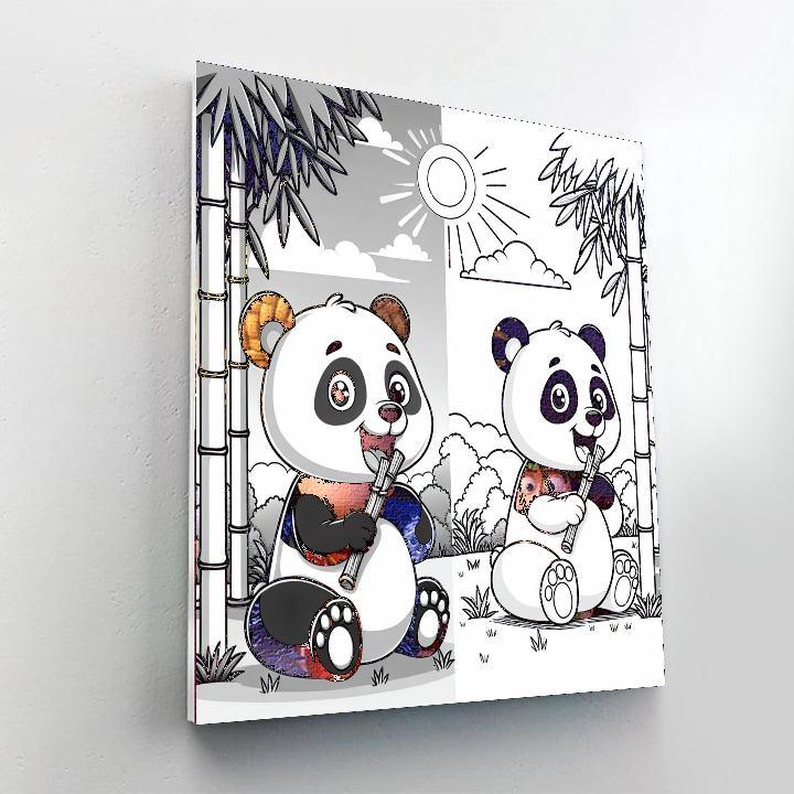 Happy Panda Painting By Numbers Kit