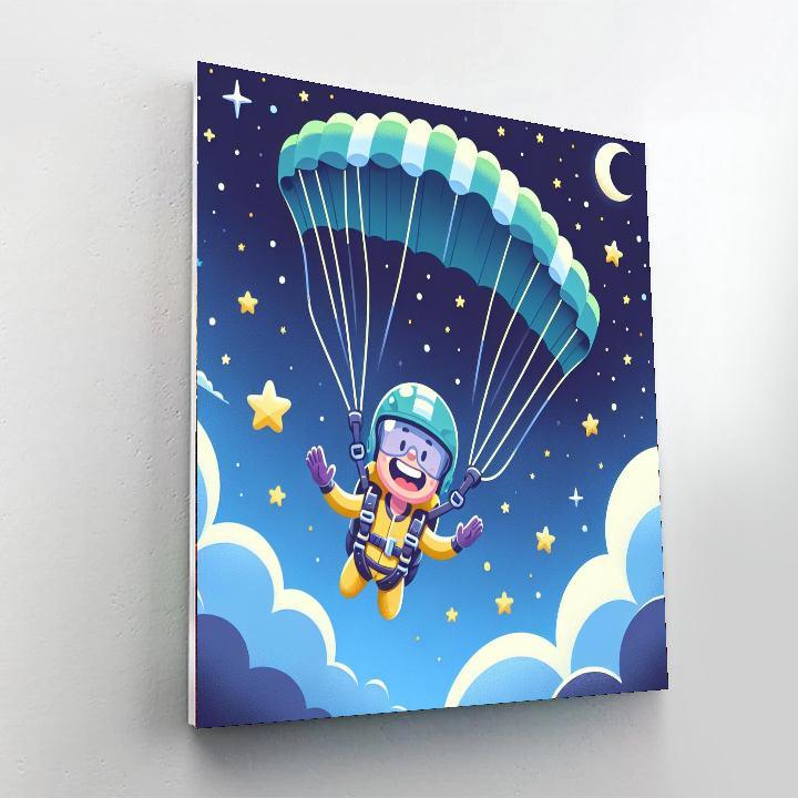 Starry Night Skydive Painting Number Kit