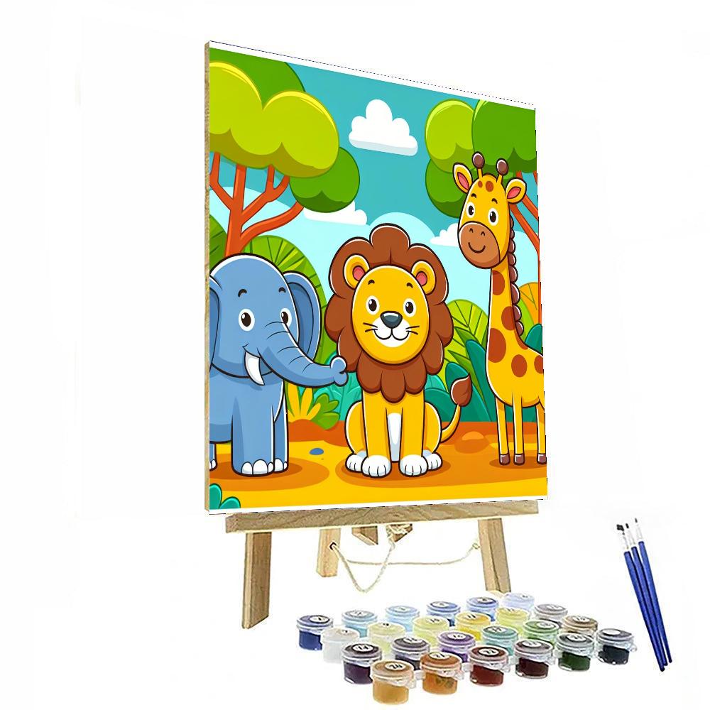 Safari Jungle Jamboree Paint By Numbers