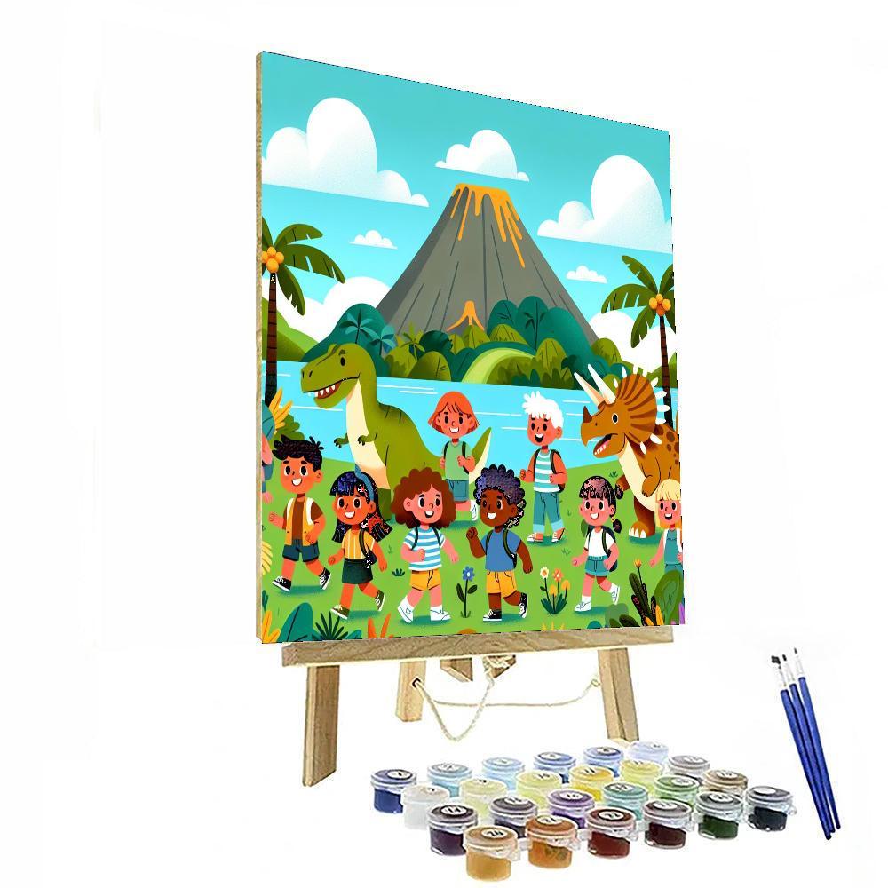Jurassic Island Adventure Numbered Painting Kits