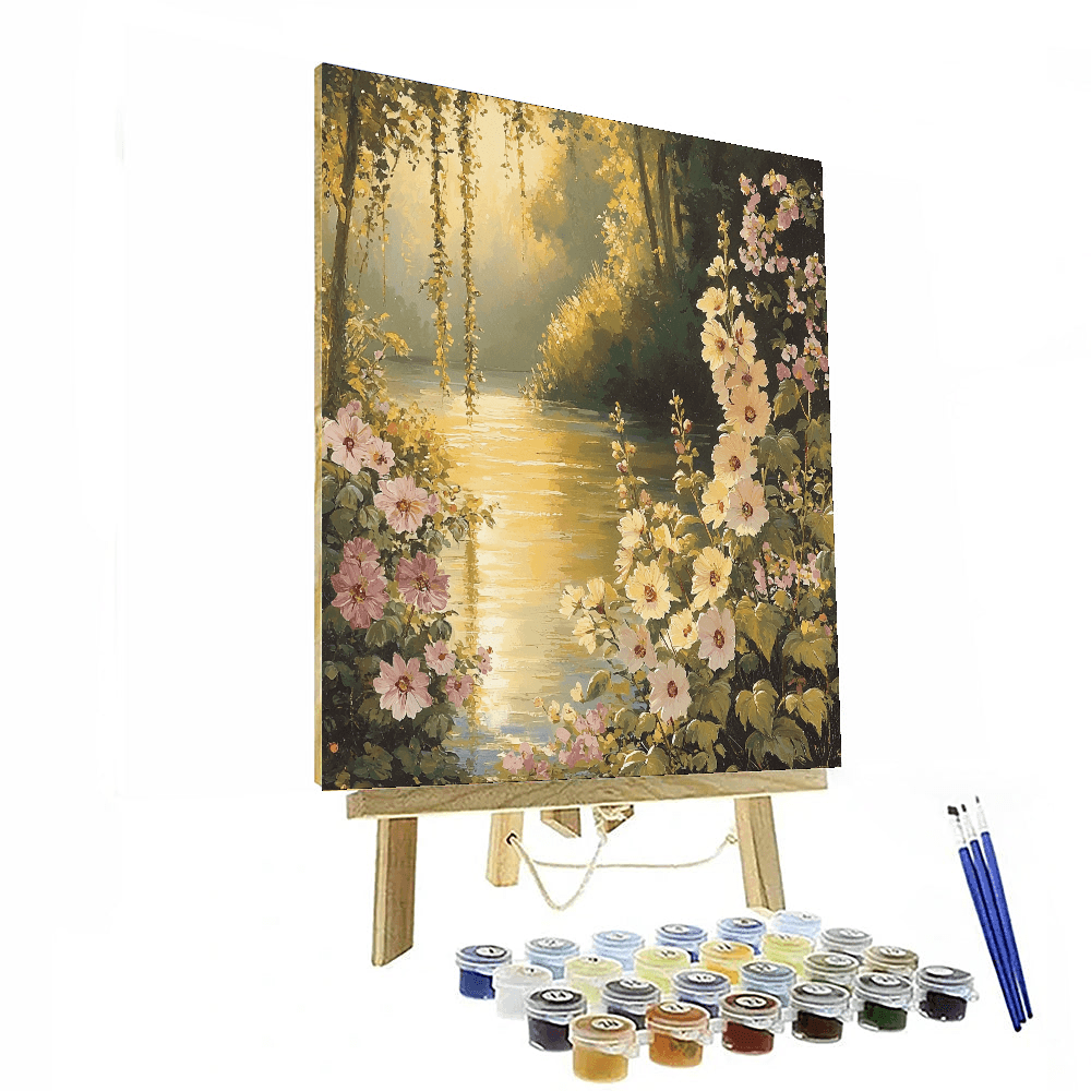 Johannes Vermeer Inspired Vermeer's Garden Daydream  Paint By Numbers Kits