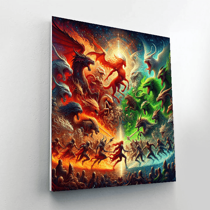 Epic Mythical Battle Paint By Number