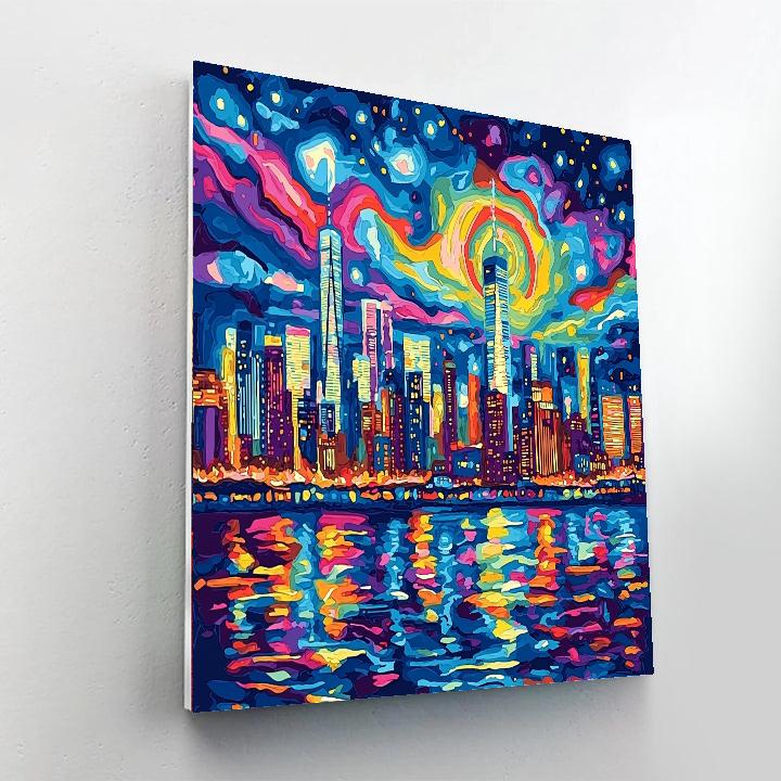 Roy Lichtenstein Inspired Eternal Citylights  Paint By Numbers Kits