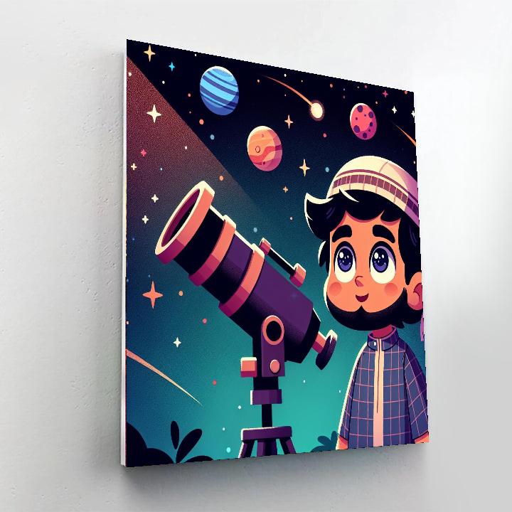 Twinkling Star Safari Number Painting