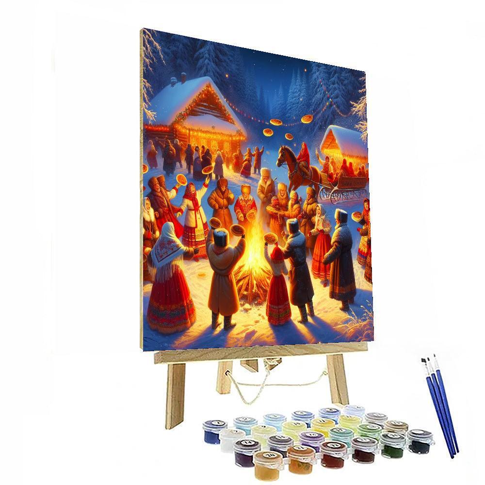 Maslenitsa Pancake Festival - Russia Paint By Numbers Art