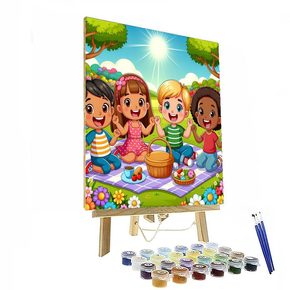Sunny Picnic Fun Paint By Numbers