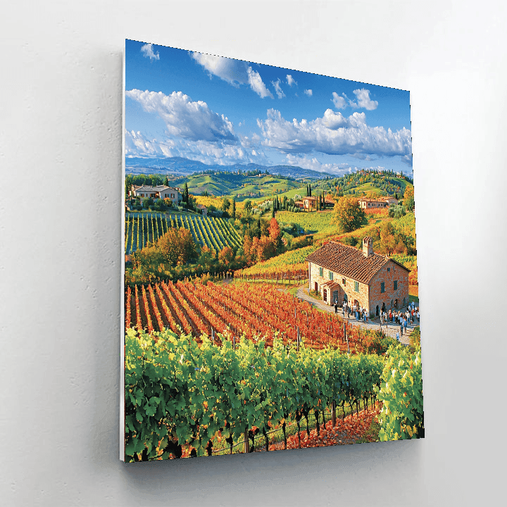 Tuscany Vineyards DIY Paint By Numbers