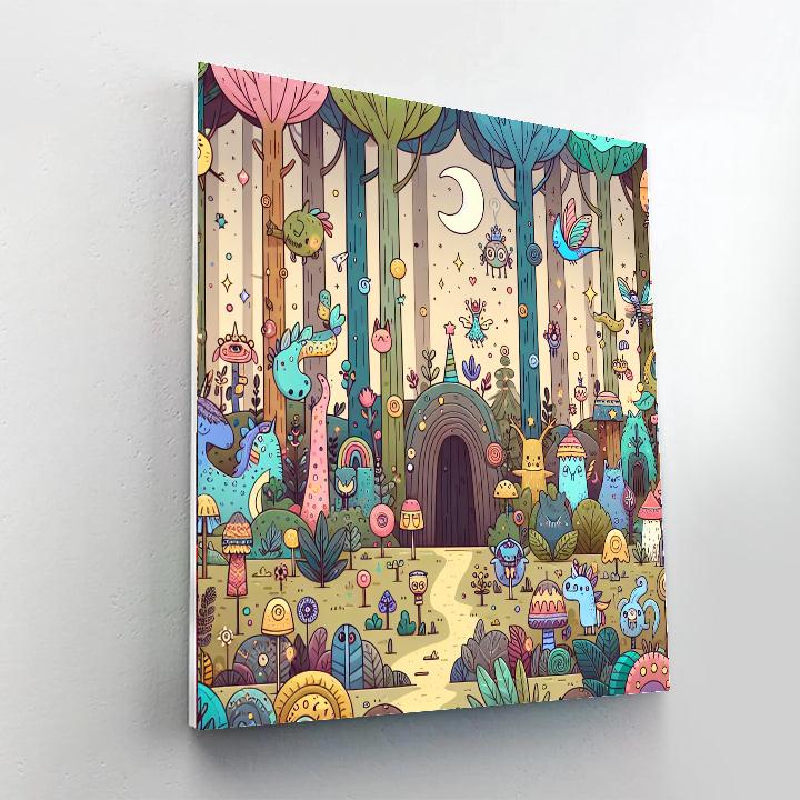 Fantasy Woods Paint By Numbers Art