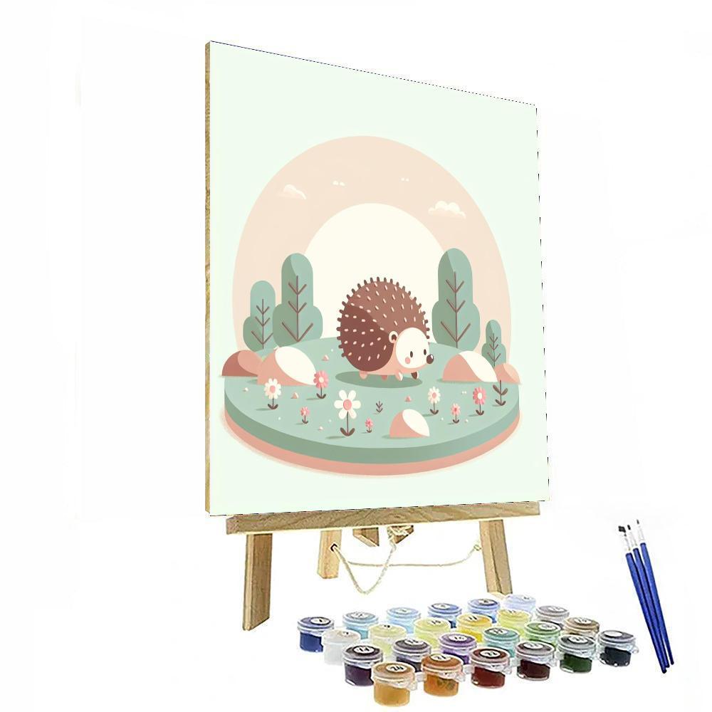 Hopping Hedgehog Haven Paint By Color