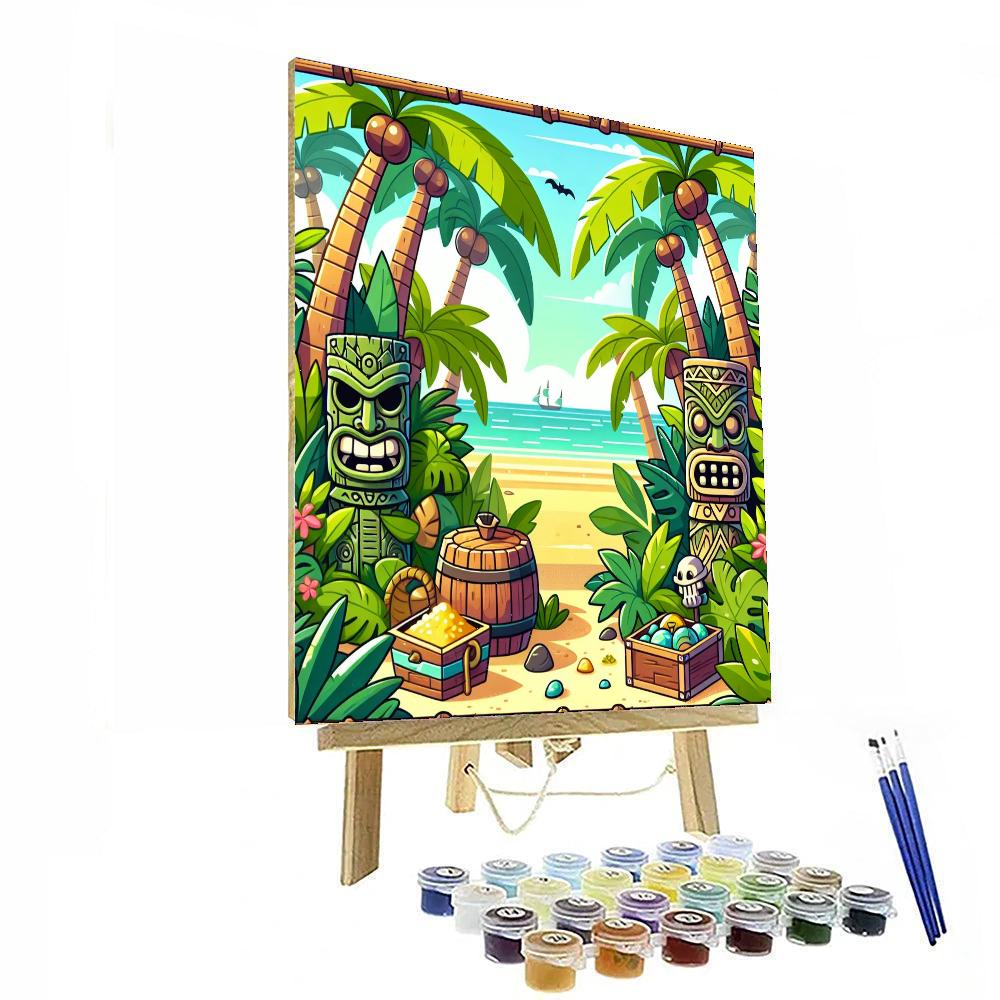 Tropical Tiki Adventure Number Painting
