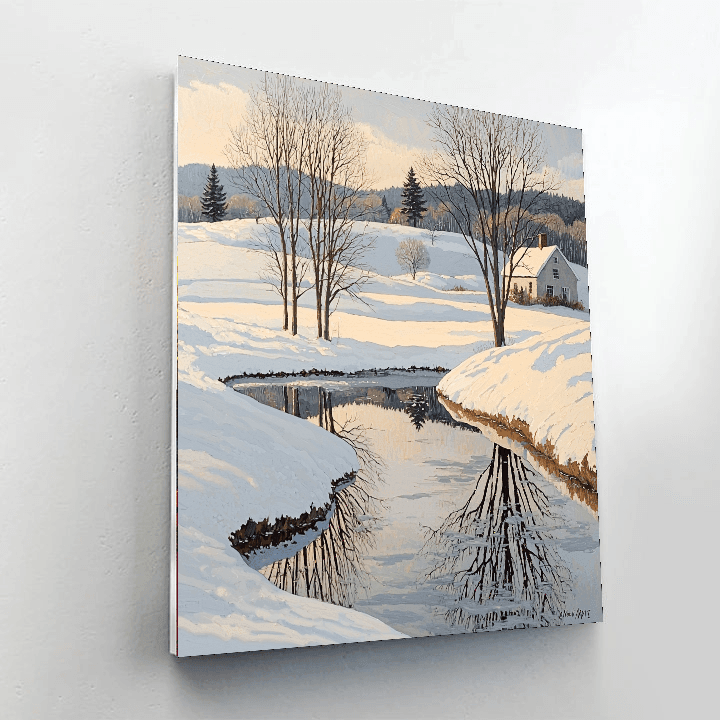 Andrew Wyeth Inspired Winter's Whisper  Paint By Numbers Art