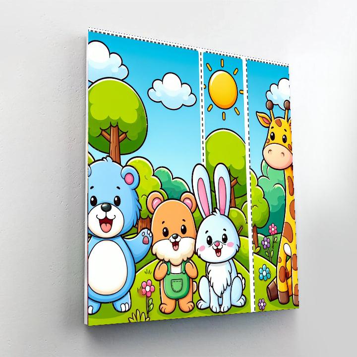 Joyful Animal Expedition Numbered Painting Kits