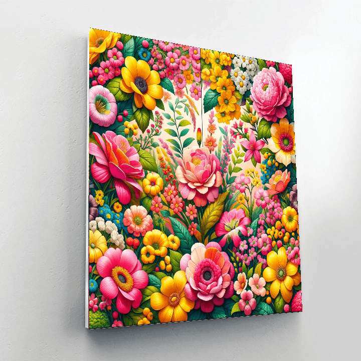 Joyful Floral Garden Paint By Numbers Kits