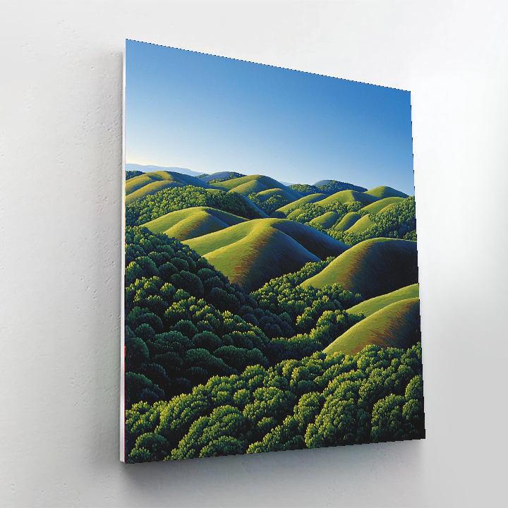 Chocolate Hills - Bohol DIY Paint By Numbers