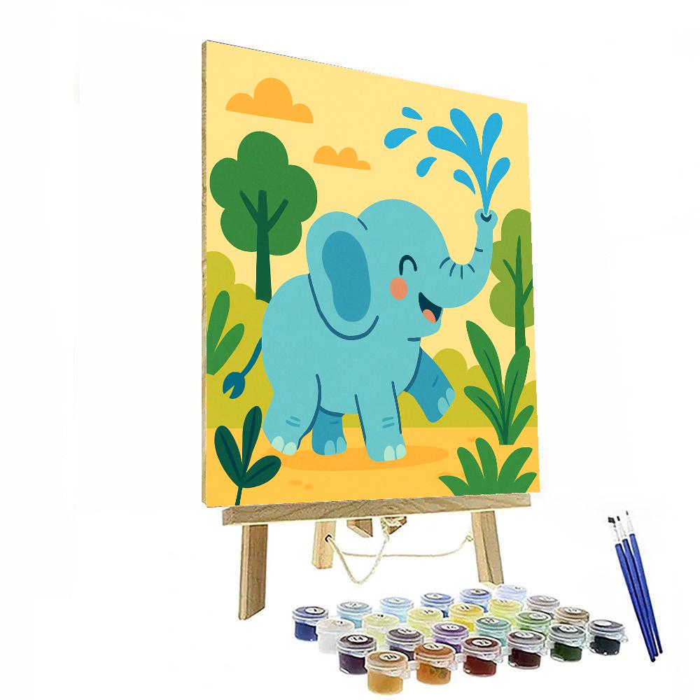 Happy Jungle Creatures Paint By Numbers