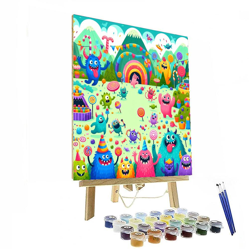 Giggle Monster Friends Numbered Painting Kits