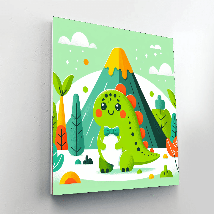Dapper Dinosaur Paint By Color
