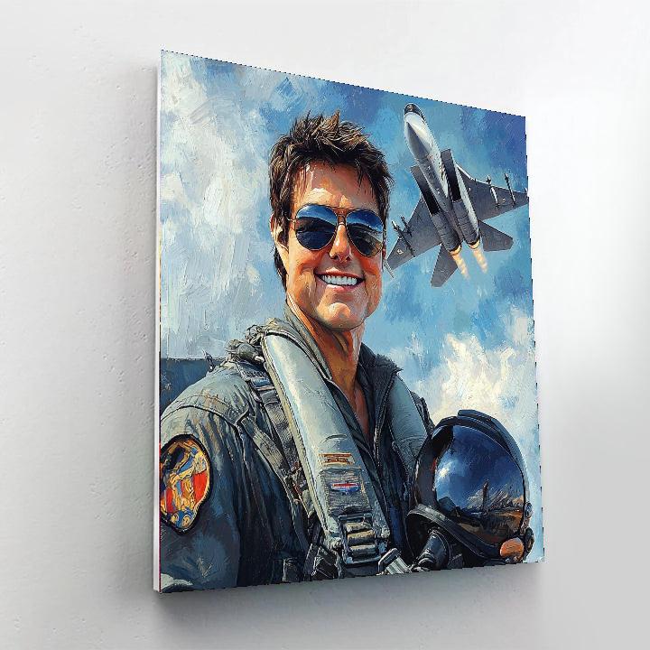 Tom Cruise: Soaring With Maverick Ambitions Numbered Painting Kits