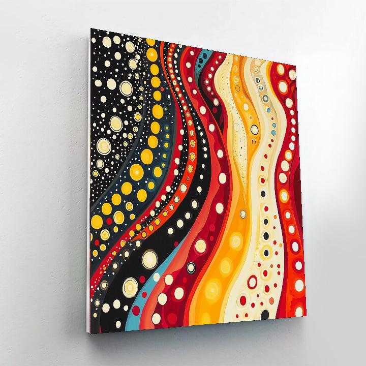 Yayoi Kusama Inspired Rhythm Of Infinity  DIY Paint By Numbers