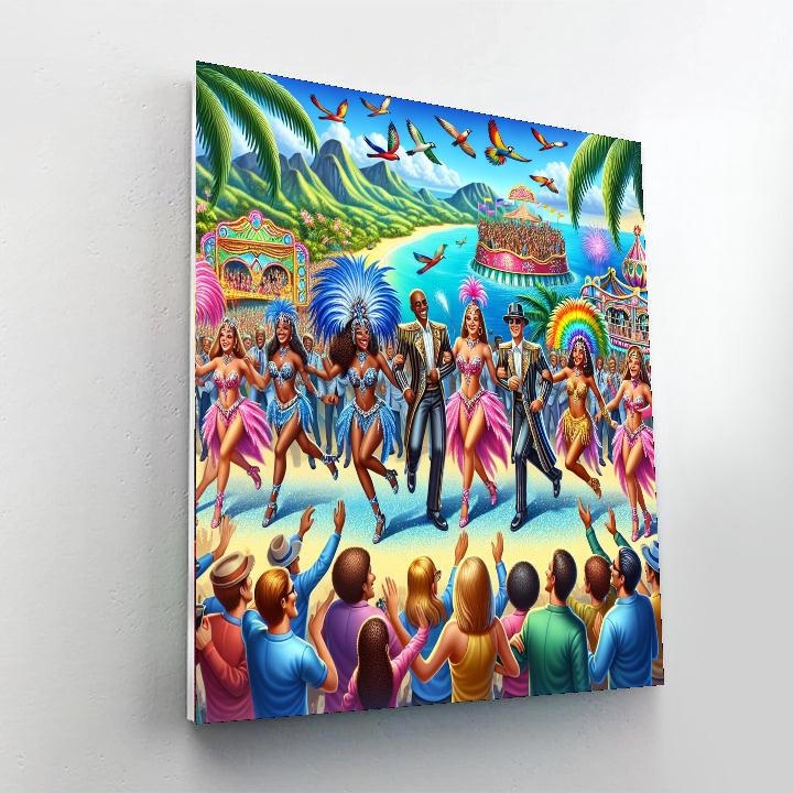 Lanzarote Carnival DIY Paint By Numbers