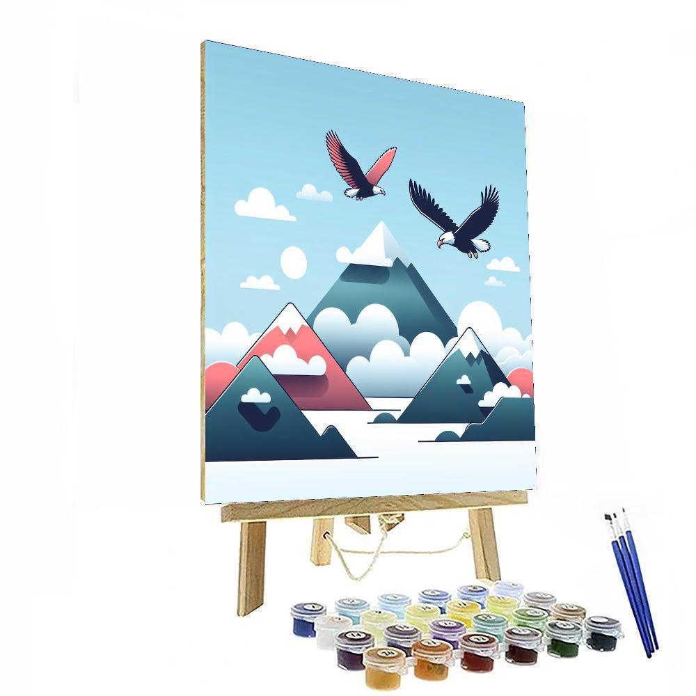 Fantastic Flight Of Eagles Numbered Painting Kits