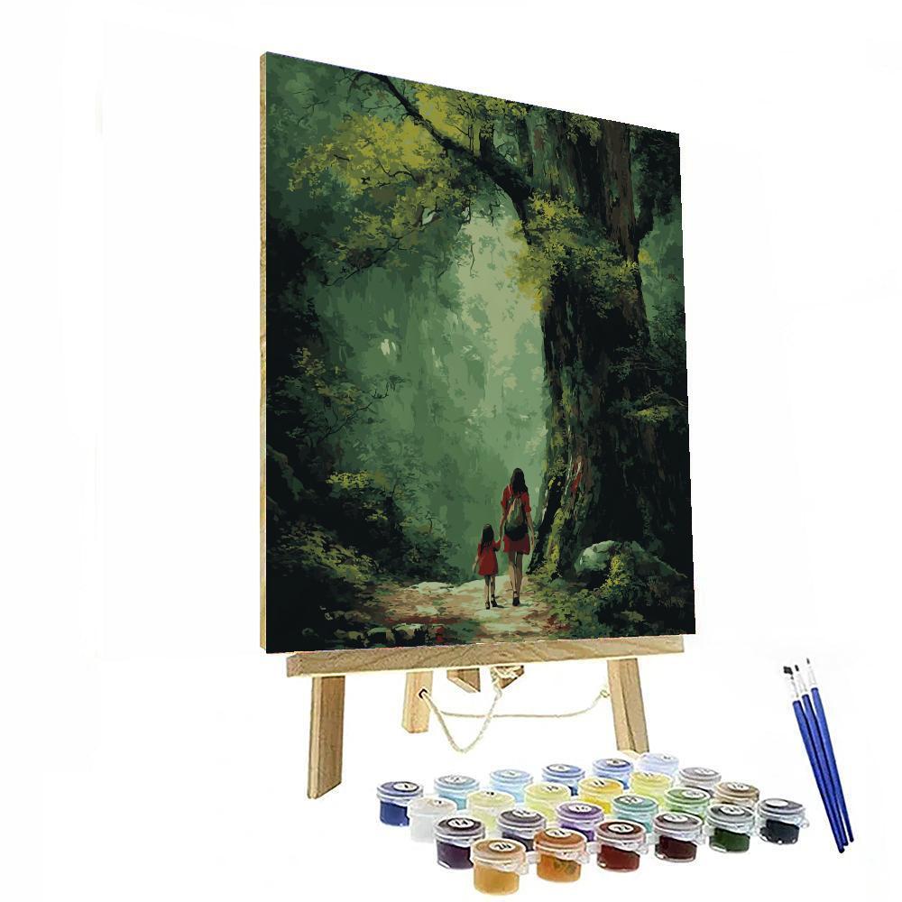 Forest Of Family Roots Painting Number Kit