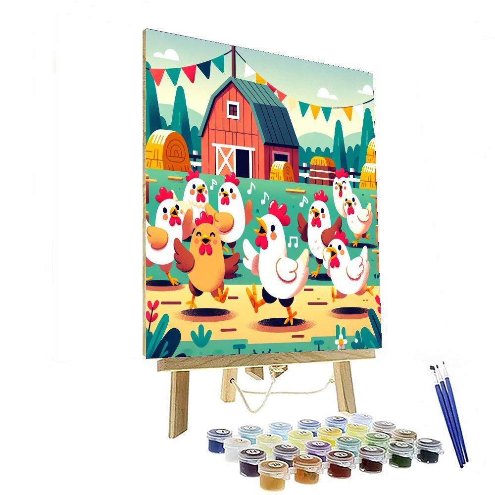 Chirpy Chickens’ Festival Painting By Numbers Kit