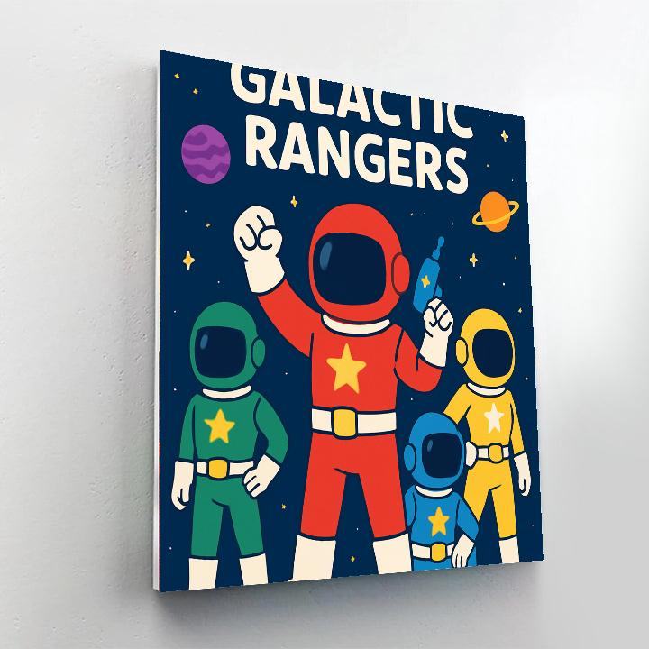 Galactic Rangers Mission Painting By Numbers Kit