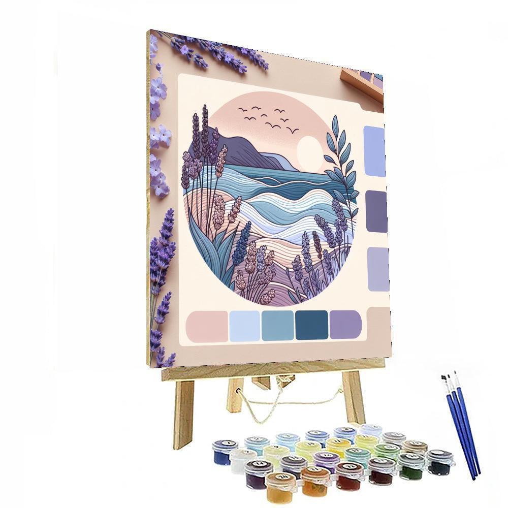 Seaside Lavender Bliss Painting By Numbers Kit