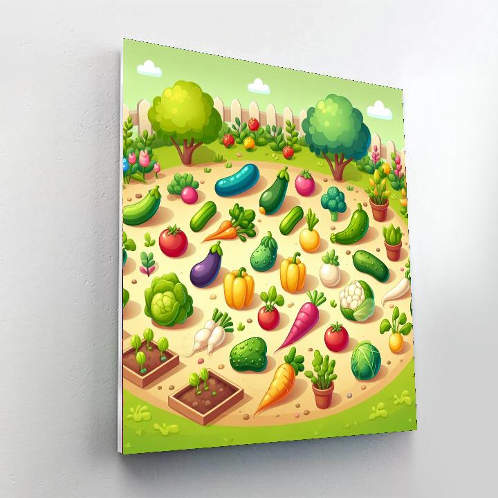 Vibrant Veggie Victory Painting Number Kit