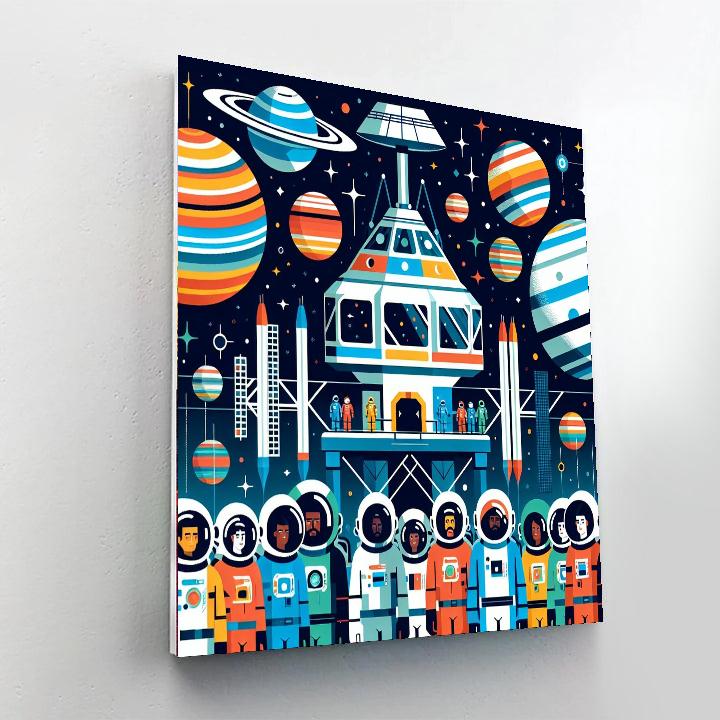 Space Station Expedition Painting By Numbers Kit